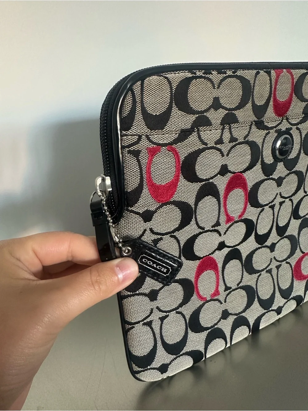 Coach Signature Laptop/iPad Sleeve